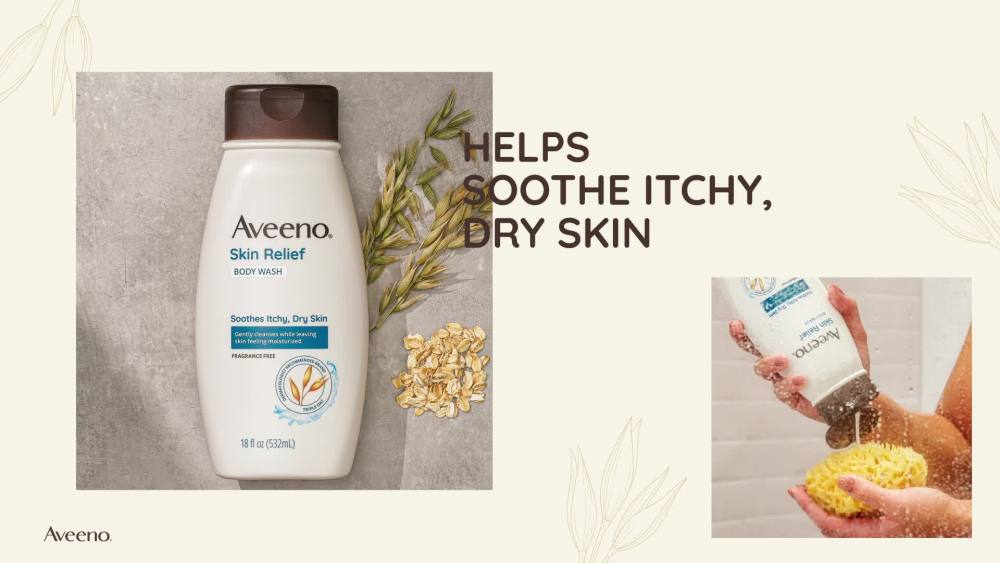 Aveeno Skin Relief Moisturizing Body and Hand Lotion for Dry Skin, Fragrance Free, 18 oz