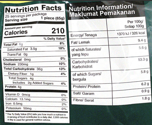 Reduced Fat Paratha