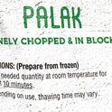 Palak (Spinach Finely Chopped & In Blocks)