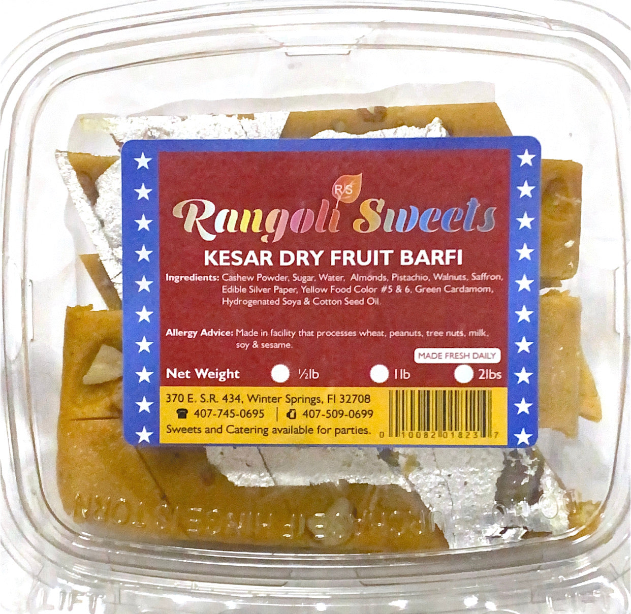 Kesar Dry Fruit Barfi