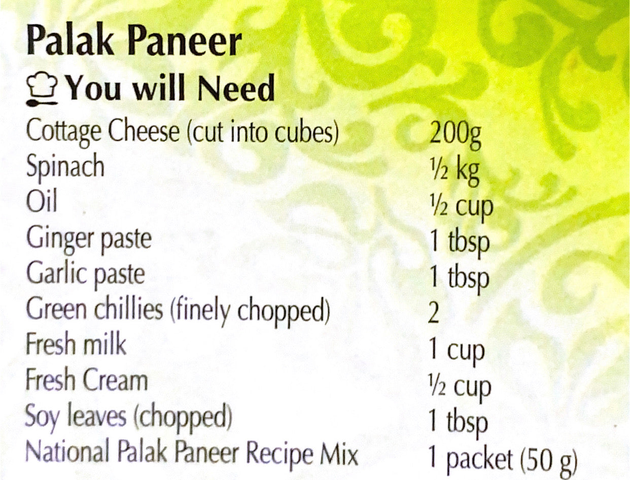 Palak Paneer