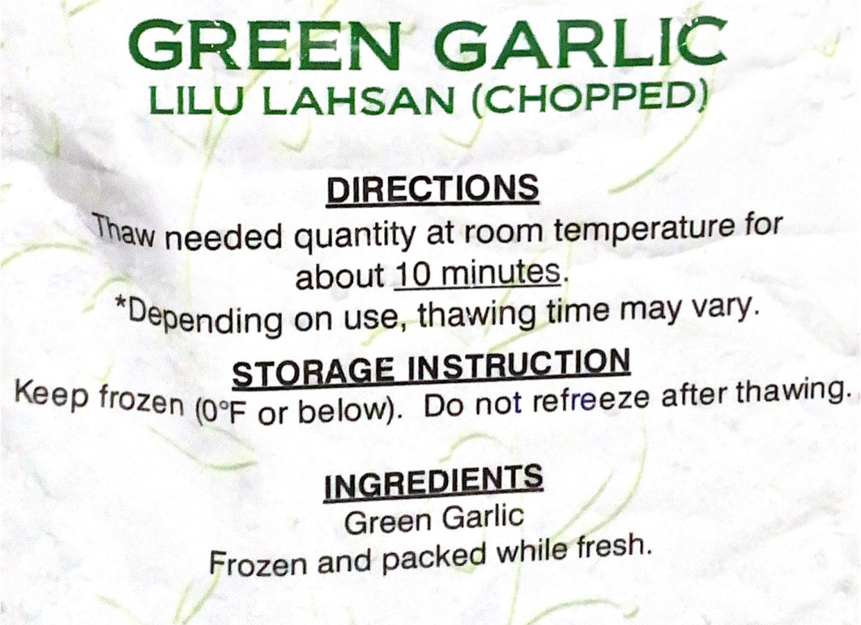 Green Garlic Chopped