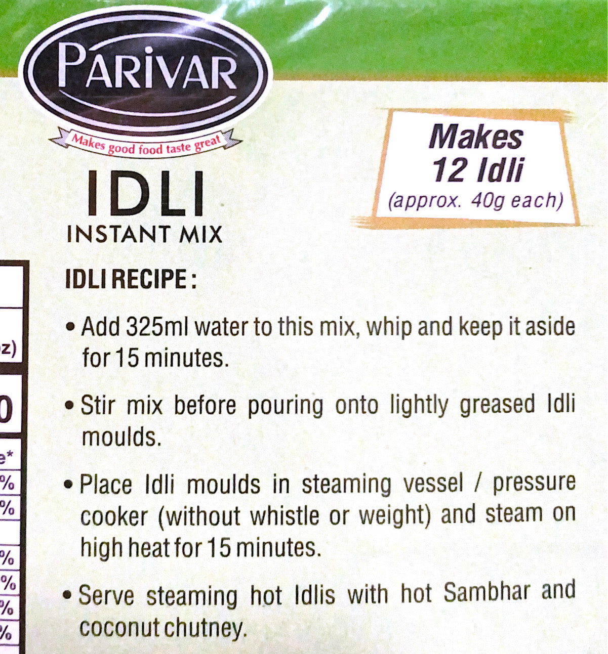 Idli Instant Mix