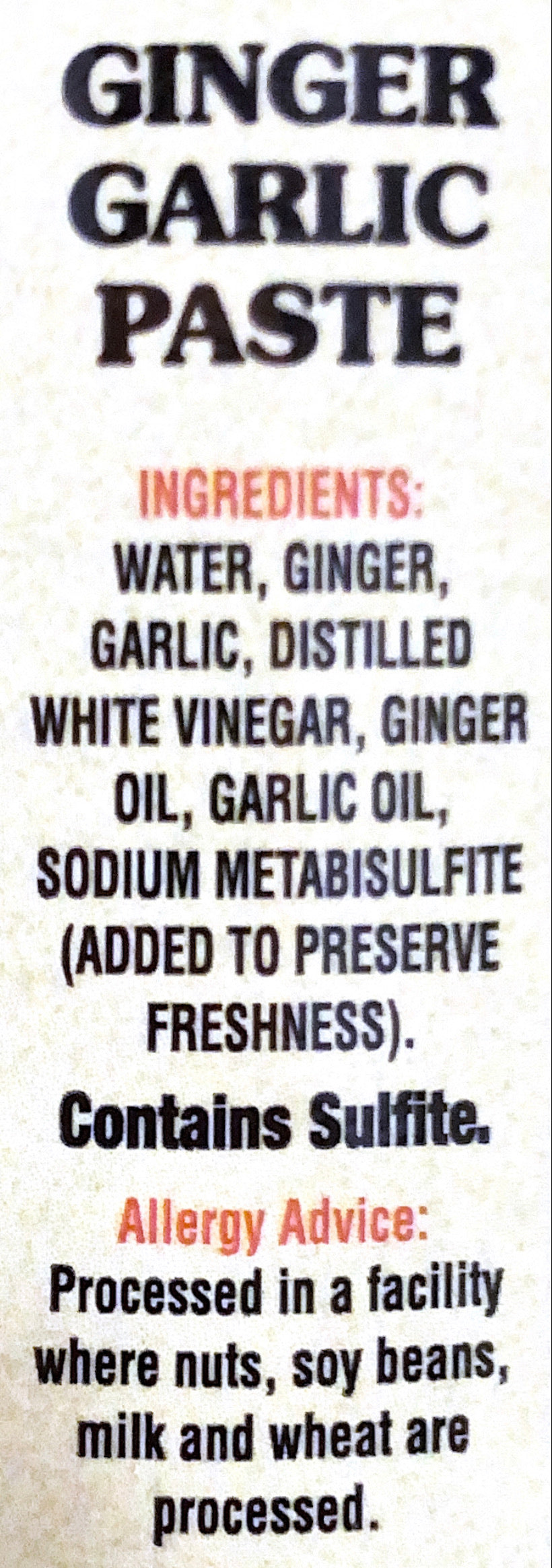 Ginger Garlic Paste