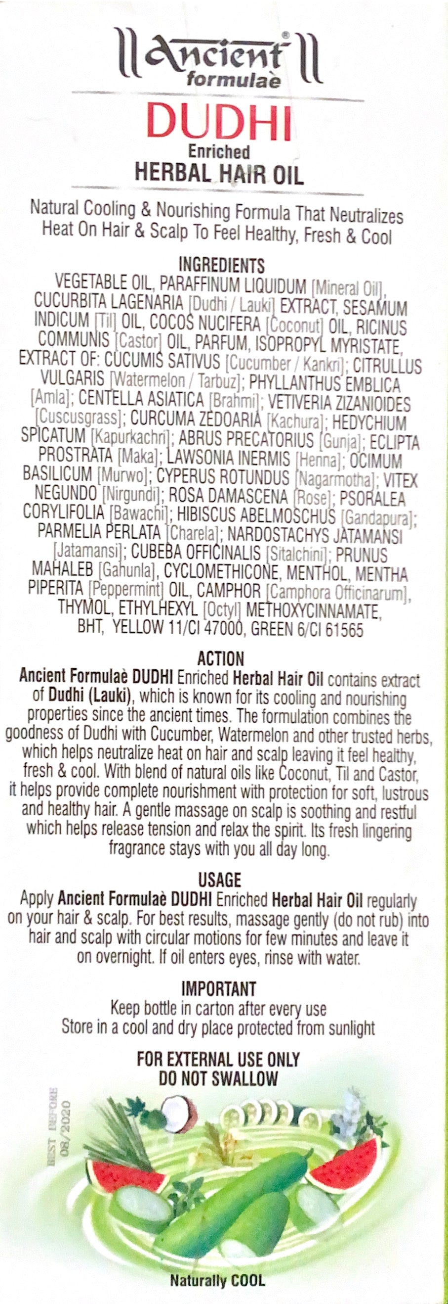 Dudhi Enriched Herbal Hair Oil