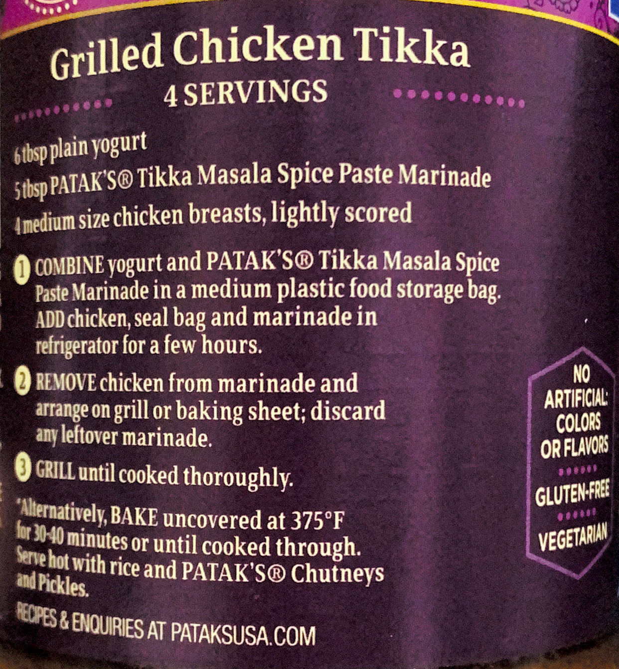 Tikka Masala Marinade Spice Paste