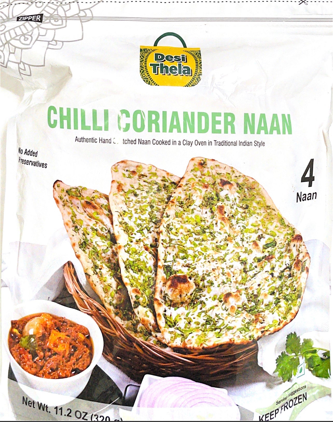 Chilli Coriander Naan