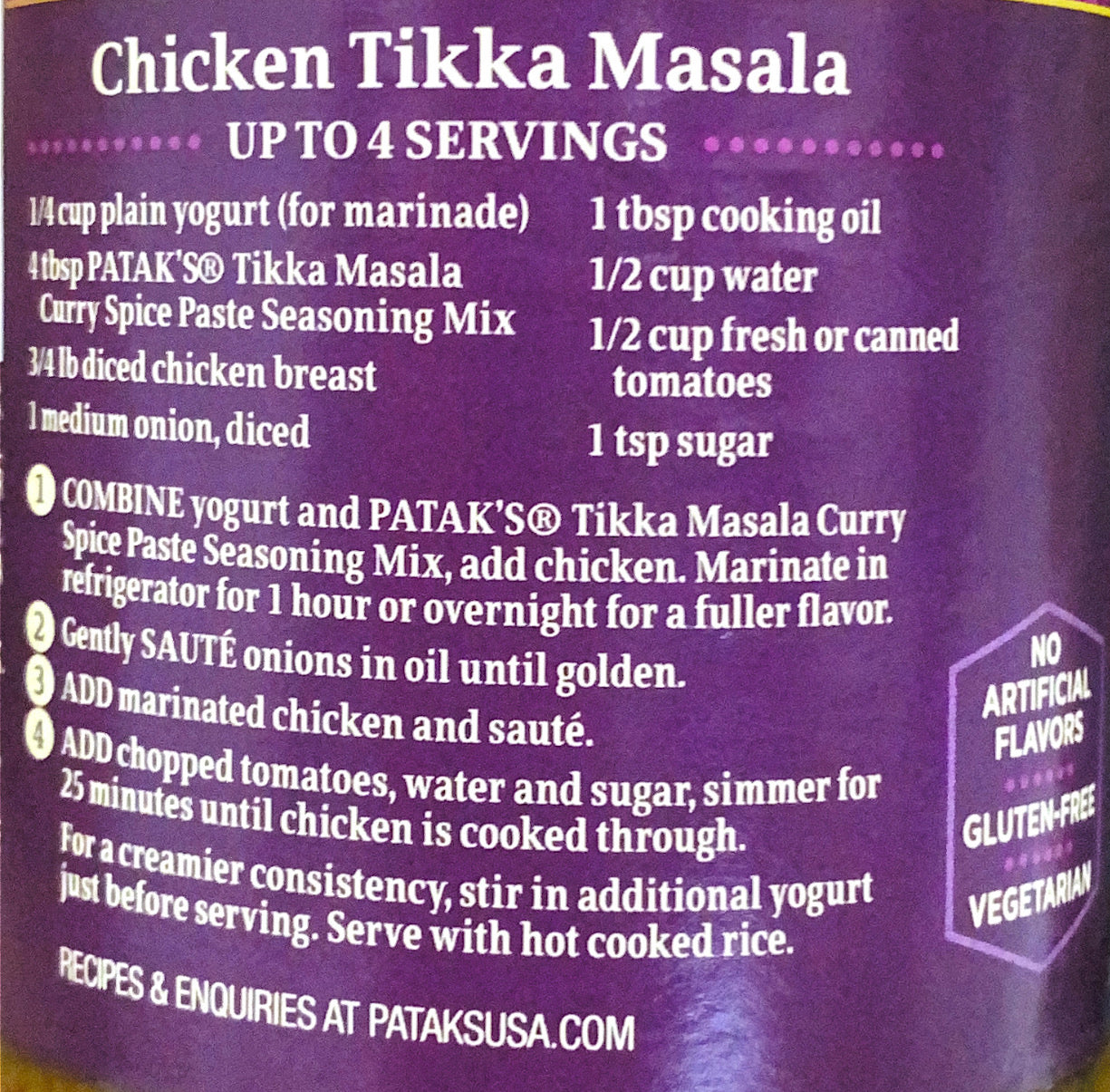 Tikka Masala Curry Spice Paste