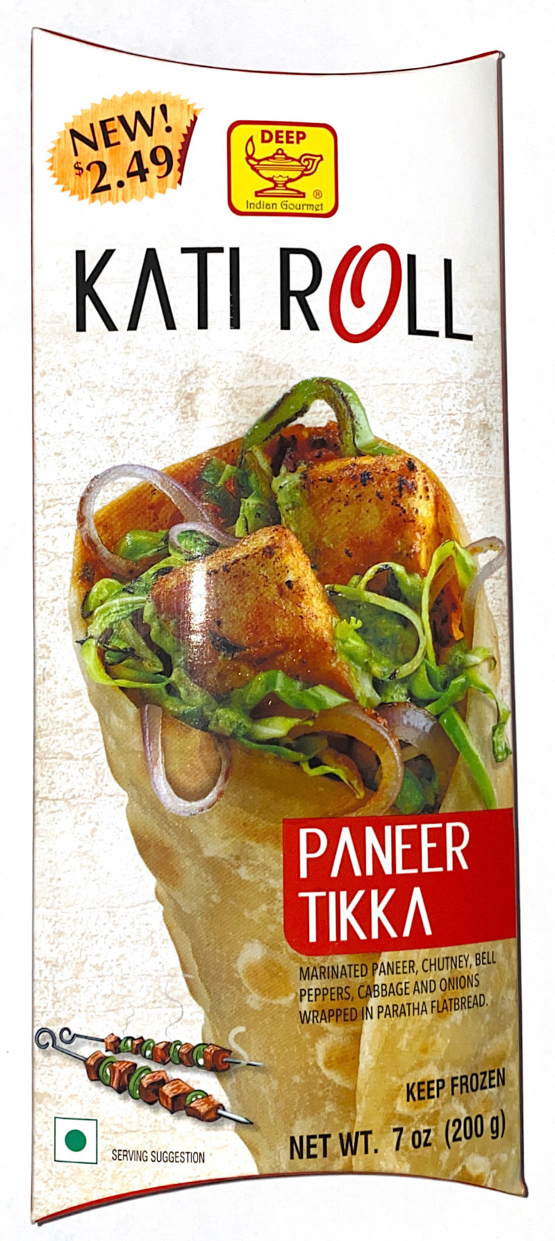 Paneer Tikka Kati Roll