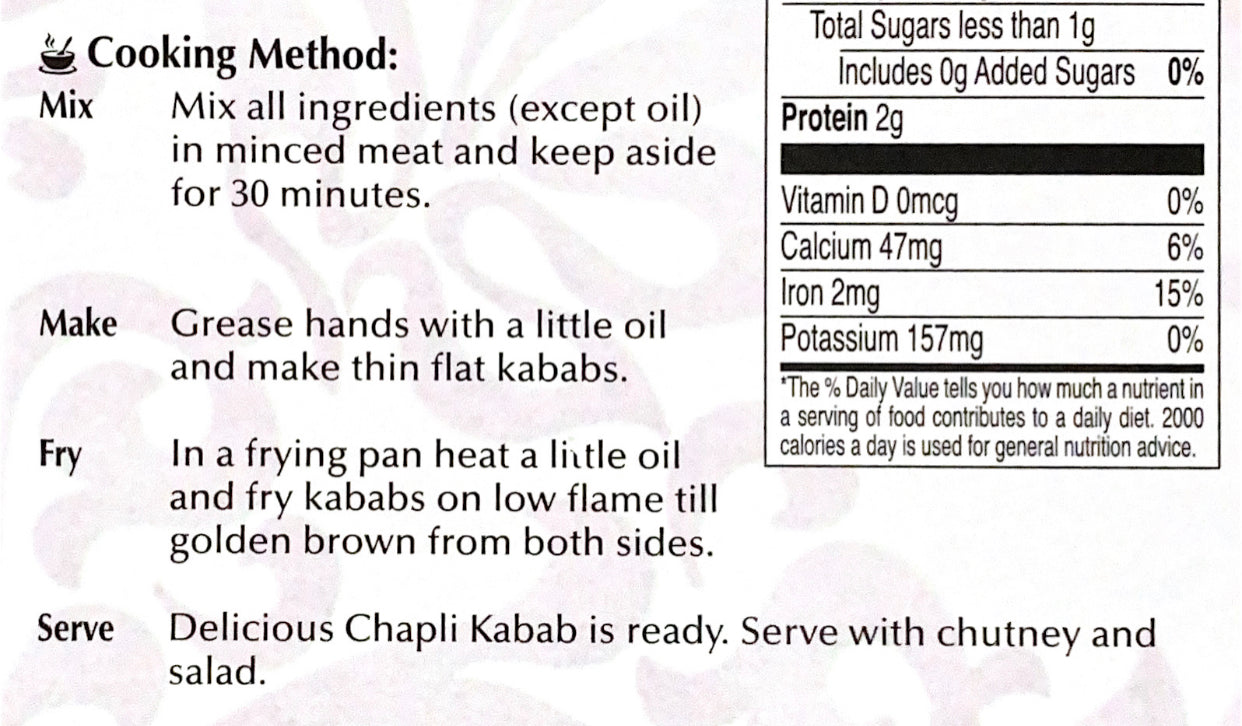 Chapli Kabab