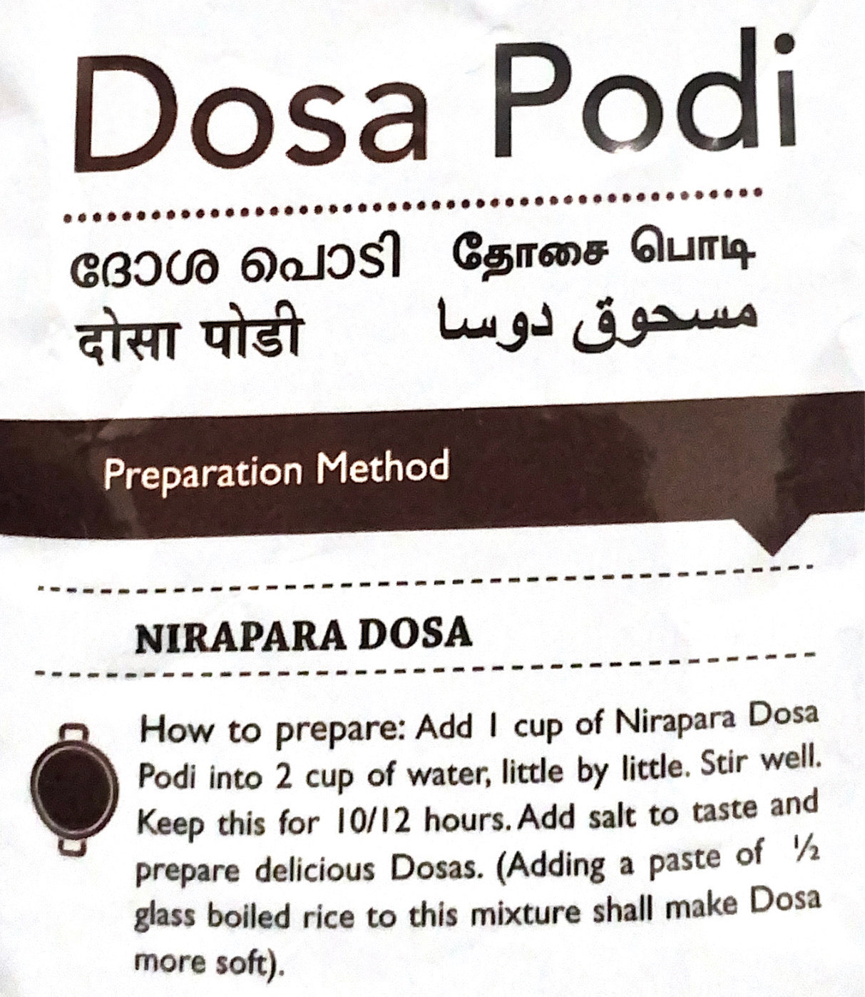 Dosa Podi