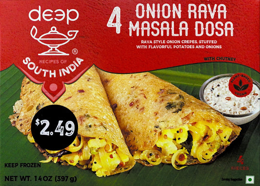 Onion Rava Masala Dosa