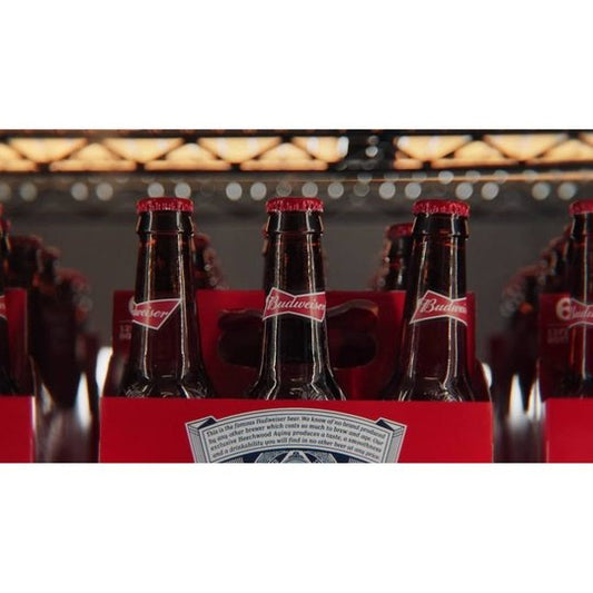 Budweiser Beer, 12 Pack Beer, 12 fl oz Glass Bottles, 5 % ABV, Domestic Lager