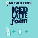 Maxwell House Iced Vanilla Latte with Foam Instant Coffee Drink Mix, 5.92 oz, 6 Packets