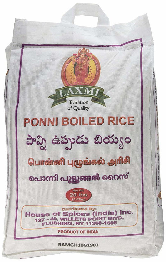 Laxmi Ponni Boiled RICE 20 LB