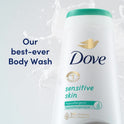 Dove Sensitive Skin Long Lasting Gentle Hypoallergenic Body Wash Twin Pack, 20 fl oz