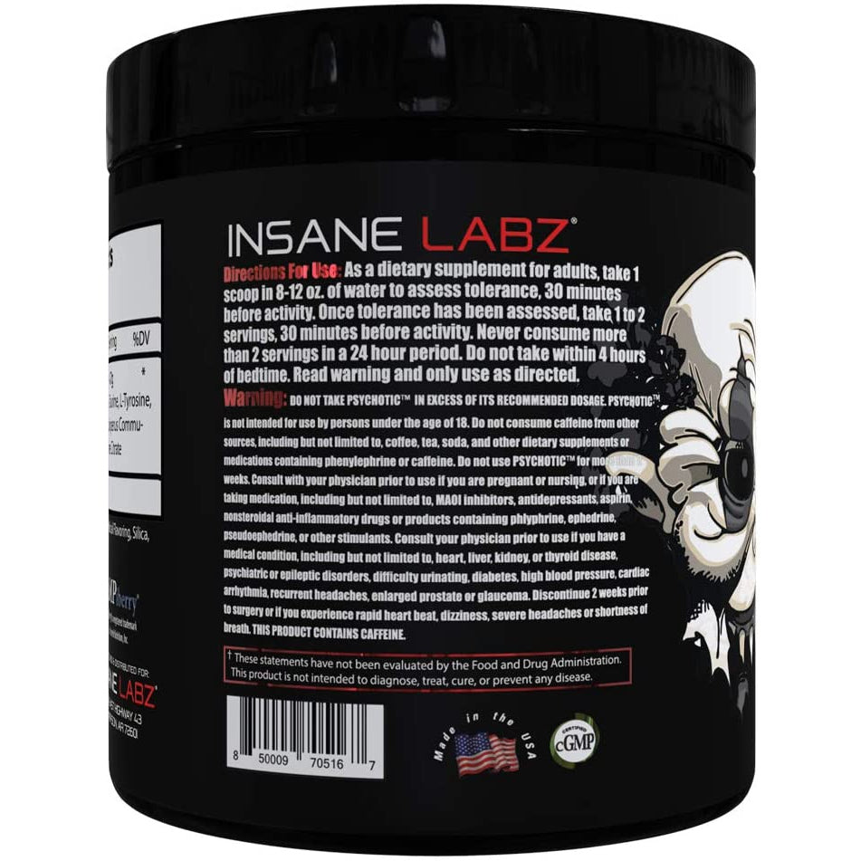 Insane Labz Psychotic Black 35 Servings