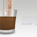 Glade Jar Candle 2 ct, Cashmere Woods, 6.8 oz. Total, Air Freshener, Wax Infused with Essential Oils