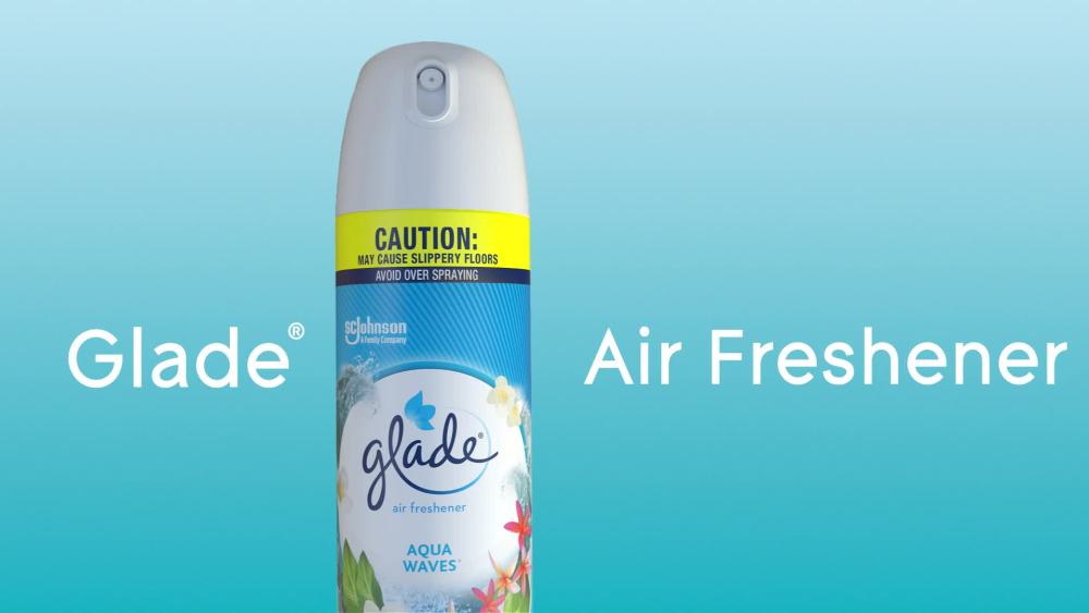 Glade Aerosol Spray, Air Freshener for Home, Clean Linen Scent, Fragrance Infused with Essential Oils, Invigorating and Refreshing, with 100% Natural Propellent, 8.3 oz