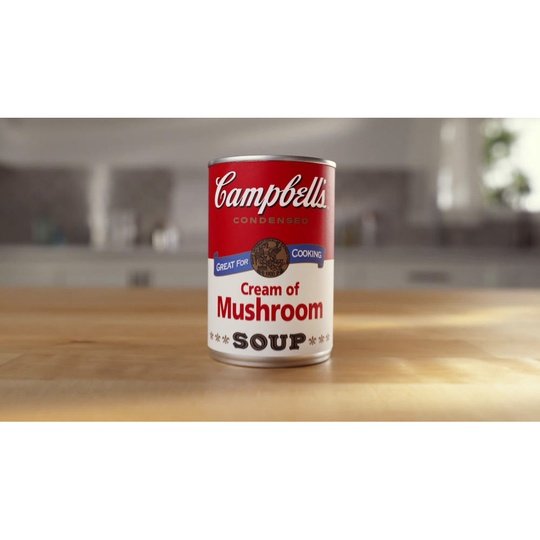 Campbell's Condensed 25% Less Sodium Cream of Mushroom Soup, 10.5 Ounce Can