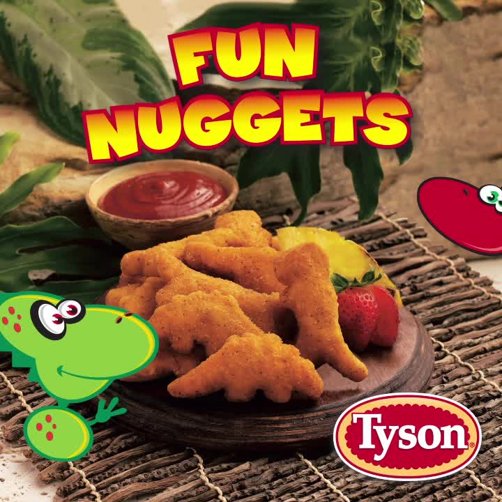 Tyson Fully Cooked Fun Chicken Nuggets, 1.81 lb Bag (Frozen)