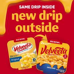 Velveeta Shells and Cheese Original Macaroni and Cheese Cups Easy Microwavable Big Bowl DInner, 5 oz Tray