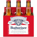 Budweiser Beer, 6 Pack Beer, 12 fl oz Glass Bottles, 5 % ABV, Domestic Lager