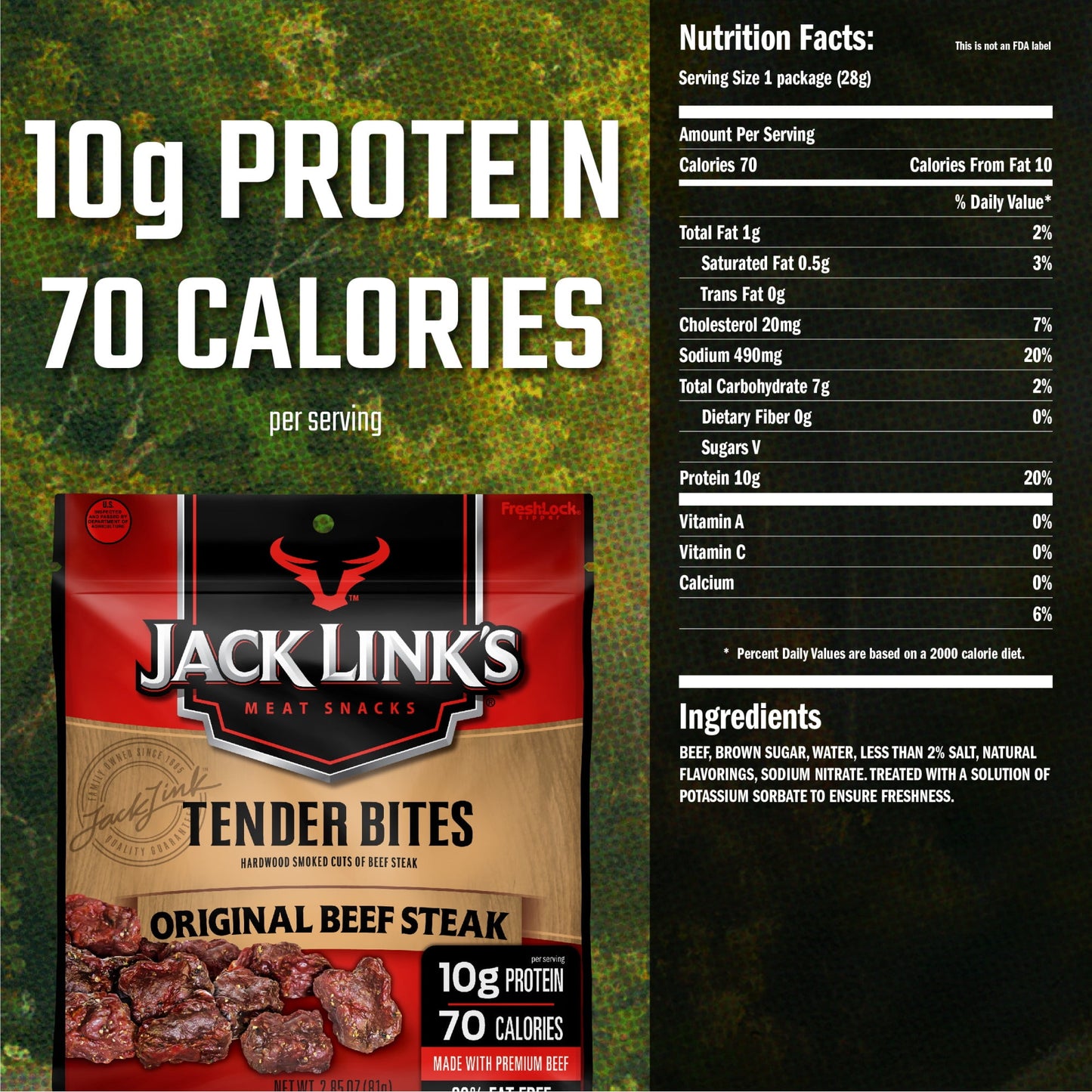 Jack Link's Original Beef Steak Tender Bites, 2.85 oz