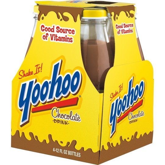 Yoo-hoo Chocolate Drink, 12 fl oz glass bottles, 4 pack