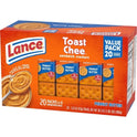 Lance Sandwich Crackers, ToastChee Peanut Butter, 20 Individually Wrapped Packs, 6 Sandwiches Each