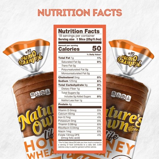 Nature's Own Life 40 Calorie Honey Wheat