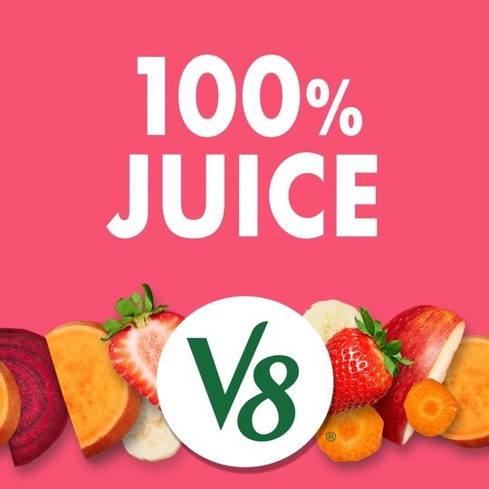 V8 Blends 100% Juice Strawberry Banana Juice, 46 fl oz Bottle