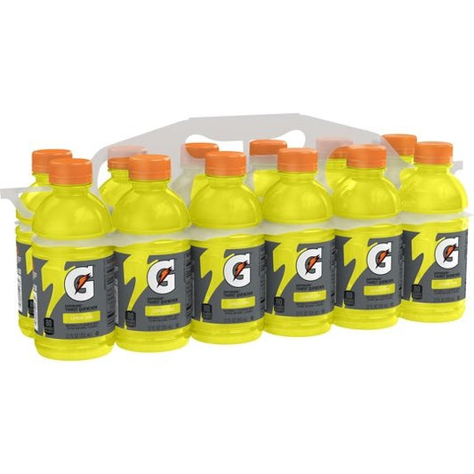 Gatorade Lemon Lime Thirst Quencher Sports Drink, 12 oz, 12 Pack Bottles