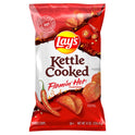 Lay's Kettle Cooked Flamin' Hot Flavored Potato Chips, 8 oz Bag