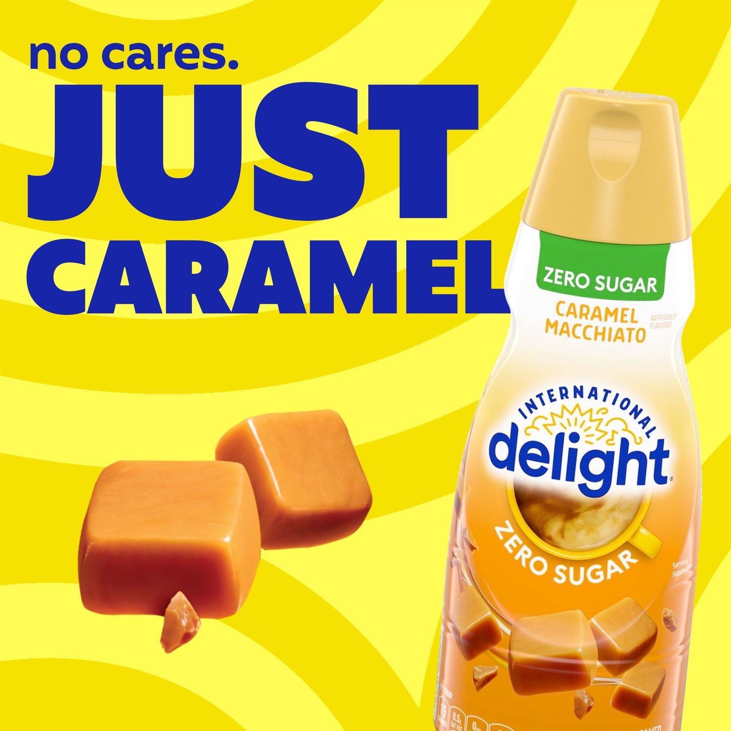 International Delight Zero Sugar Caramel Macchiato Coffee Creamer, 32 fl oz Bottle