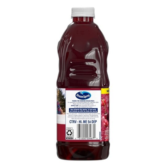 Ocean Spray 100% Juice Drink, Cranberry Cherry Flavor, 64 fl oz Bottle