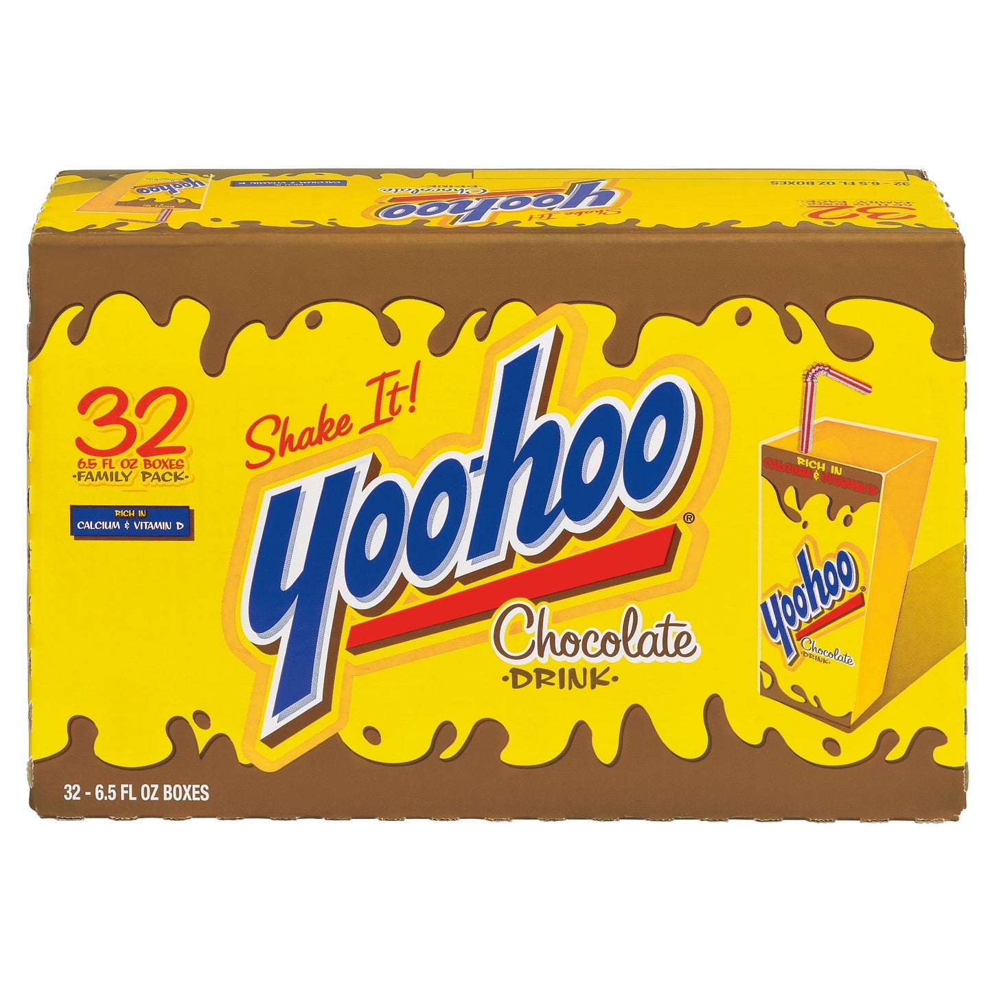 Yoo-hoo Chocolate Drink, 6.5 fl oz boxes, 32 pack