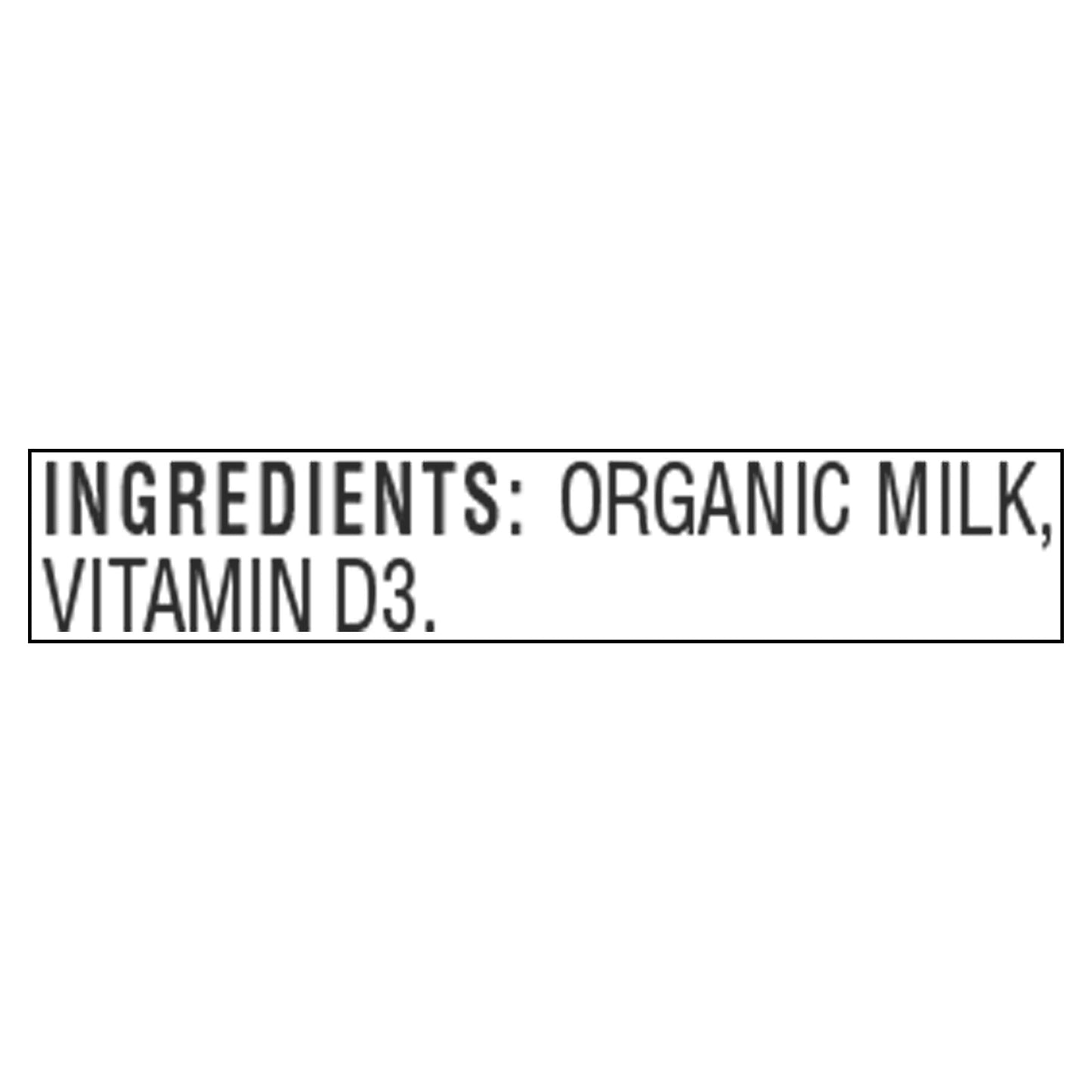 Great Value Organic Whole Vitamin D Milk, Gallon, 128 fl oz