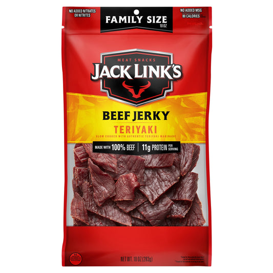 10 Ounce Jack Link's Teriyaki Beef Jerky 1/1 Count