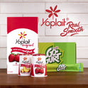 Go-GURT Strawberry and Mixed Berry Kids Fat Free Yogurt Variety Pack, Gluten Free, 2 oz. Yogurt Tubes (16 Count)