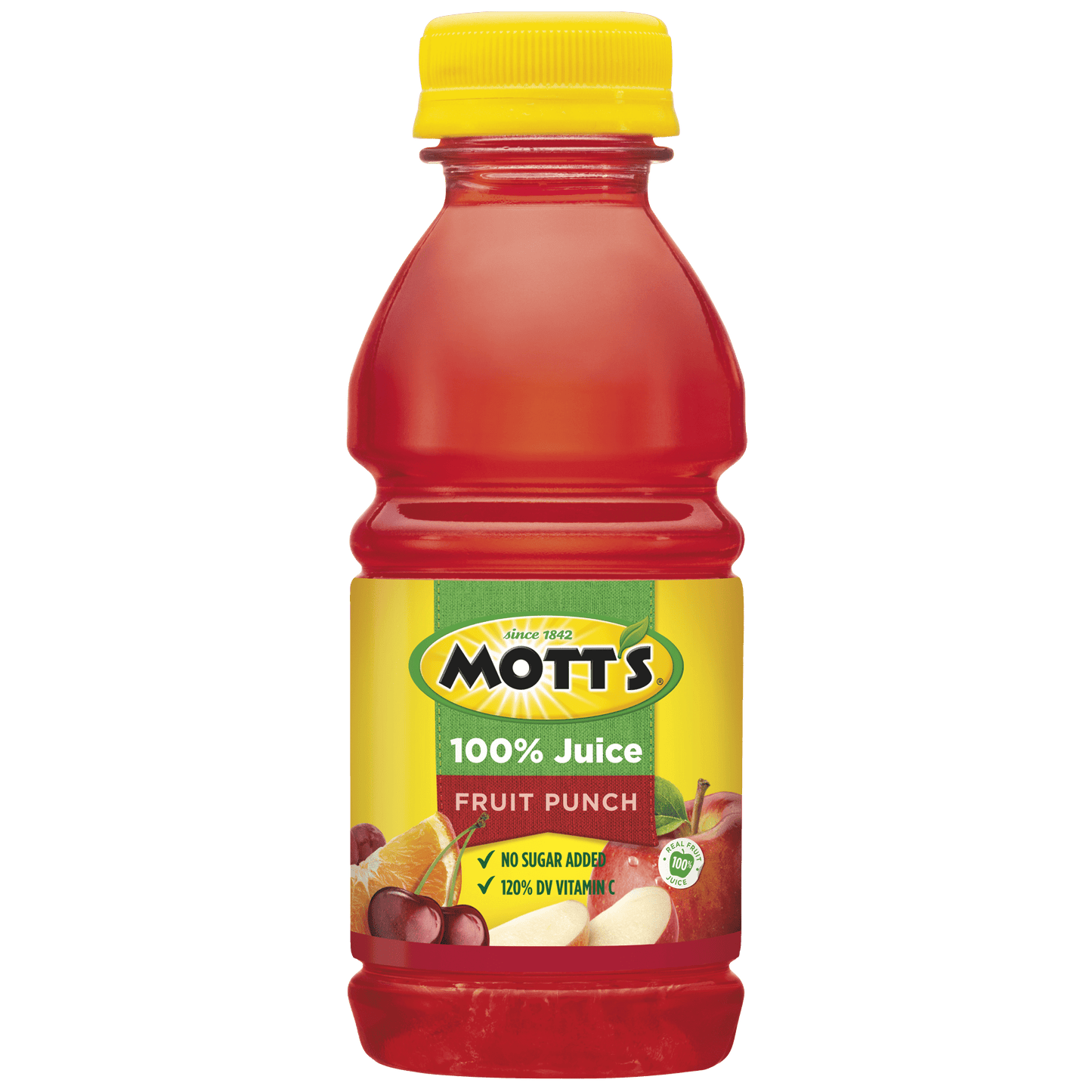 Mott's 100% Juice Fruit Punch Juice, 8 fl oz, 6 Count Bottles