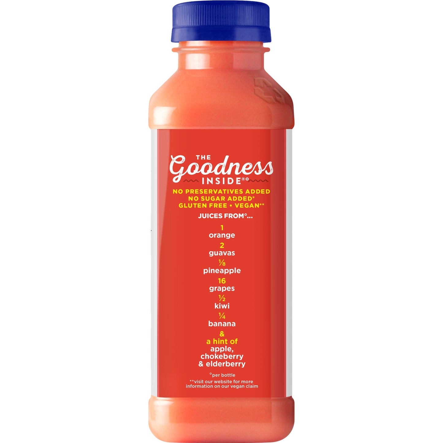 Naked Juice Tropical Guava Fruit Smoothie, 15.2 oz Bottle