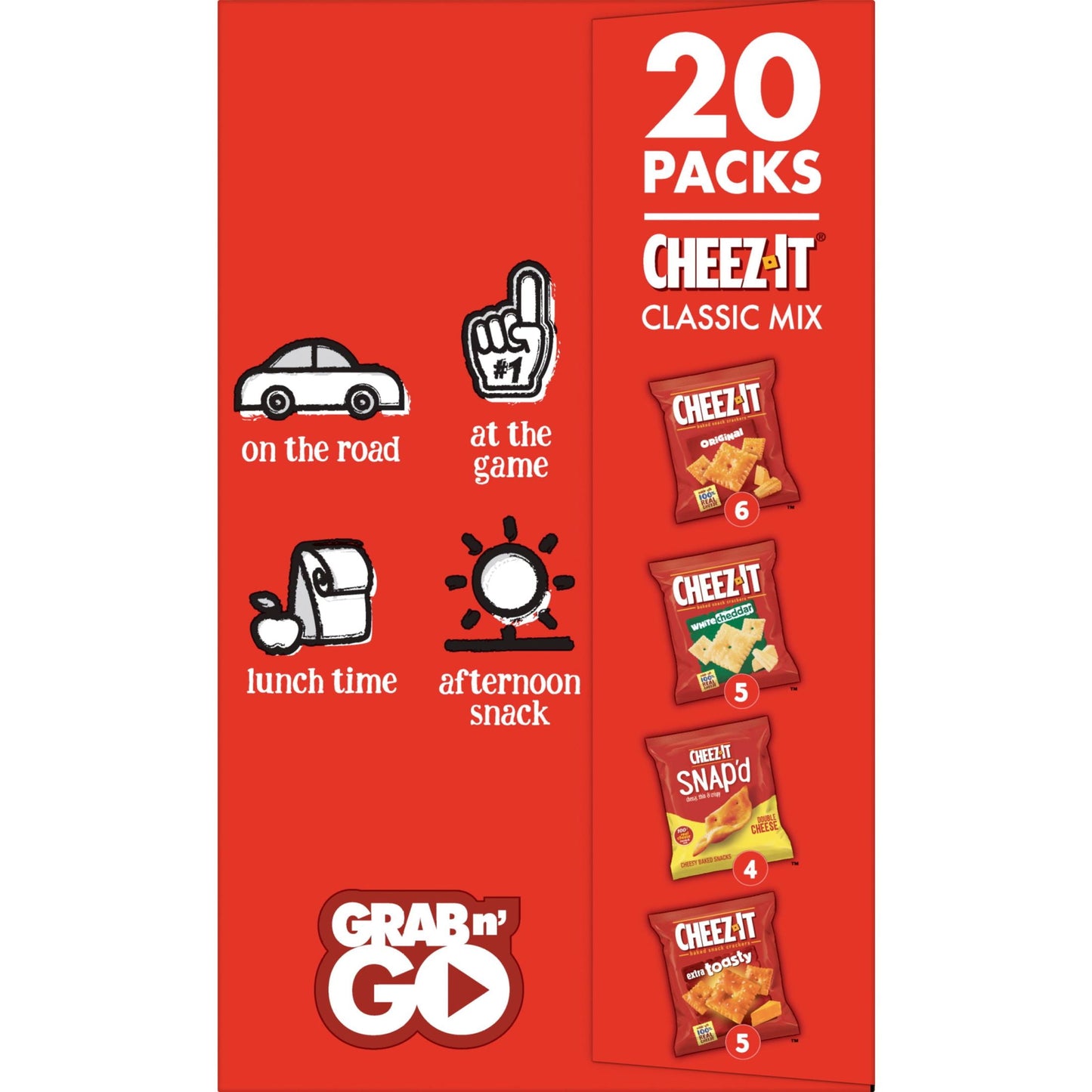 Cheez-It Variety Pack Cheese Crackers, 19.1 oz, 20 Count