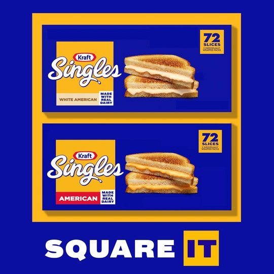 Kraft Singles American Cheese Slices, 72 Ct Box