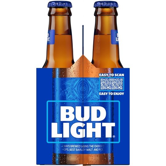 Bud Light Beer, 6 Pack Lager Beer, 7 fl oz Glass Bottles, 4.2 % ABV, Domestic Beer