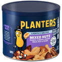 PLANTERS Lightly Salted Mix Nuts, Party Snacks, Plant-Based Protein, 10 Oz Canister