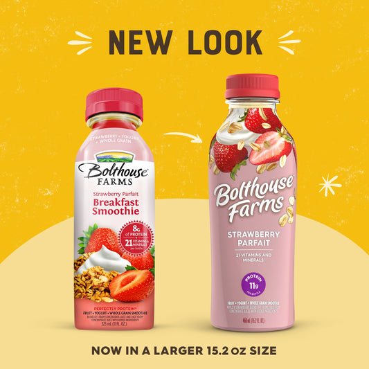 Bolthouse Farms Fruit Smoothie, Strawberry Parfait, 15.2 fl. oz. Bottle