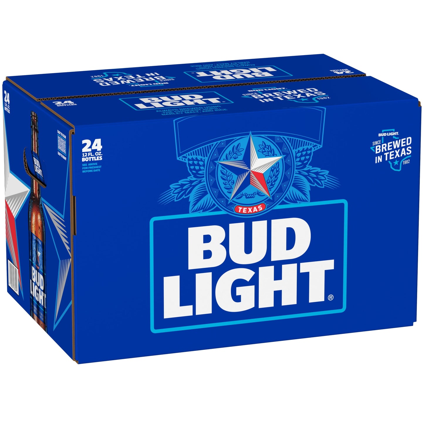 Bud Light Beer, 24 Pack Beer, 12 fl oz Glass Bottles, 4.2% ABV, Domestic Lager