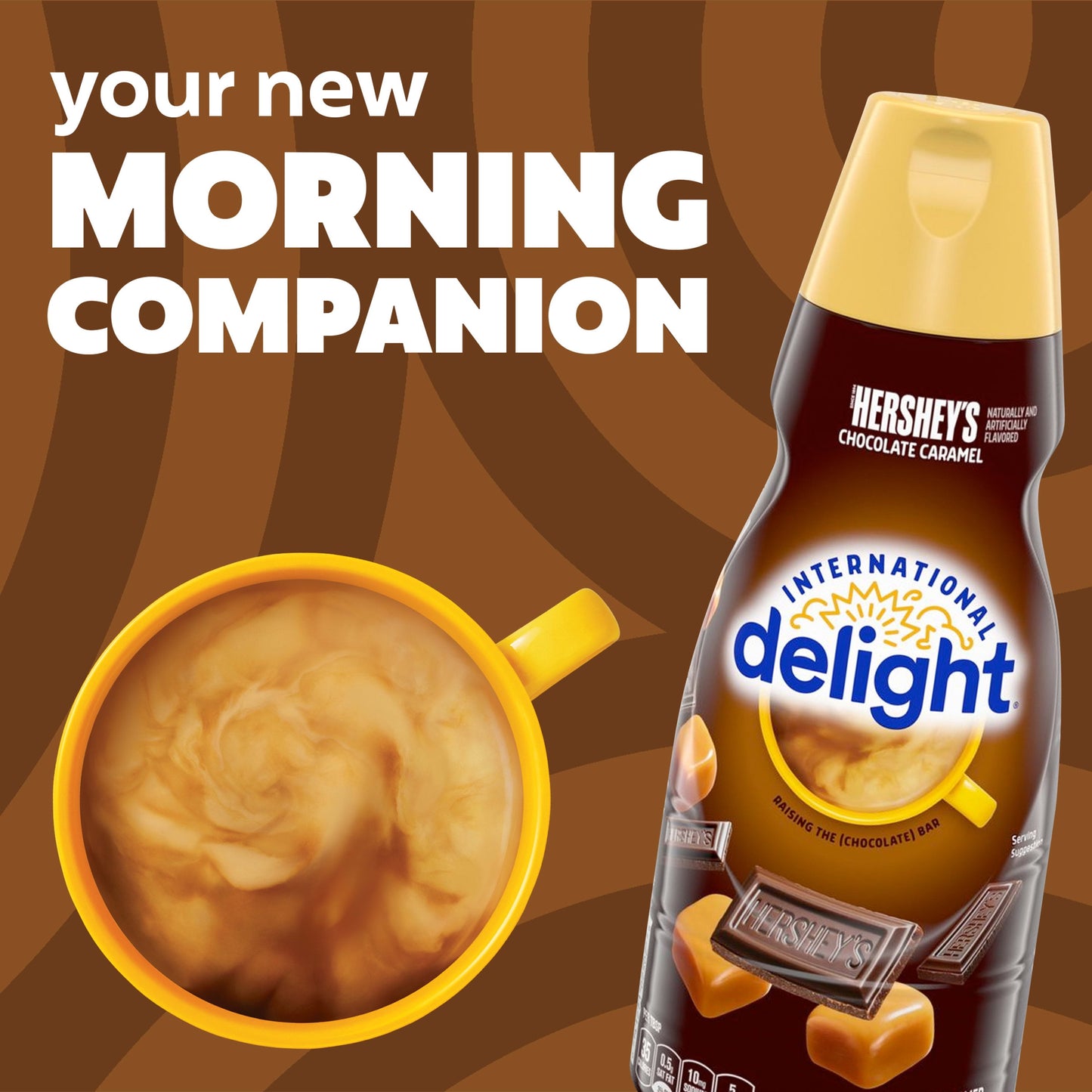 International Delight HERSHEY’S Chocolate Caramel Coffee Creamer, 32 fl oz Bottle