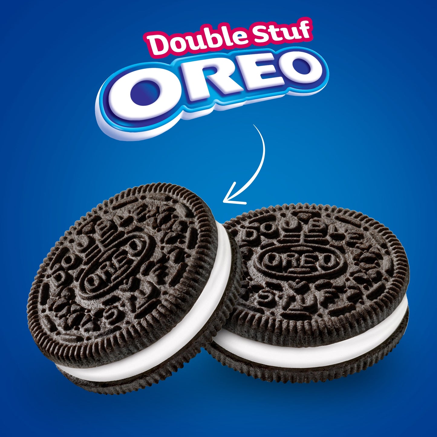 OREO Double Stuf Chocolate Sandwich Cookies, Party Size, 26.7 oz